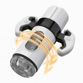 Copa de masturbación telescópica con vibración y mando Clare